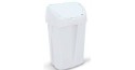 Papelera con tapa basculante de 25 Litros color Blanco
