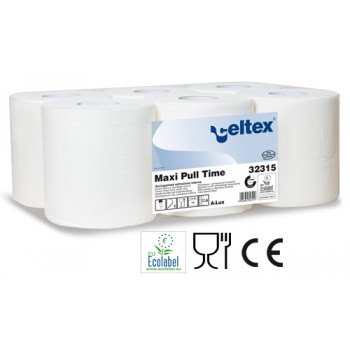 Papel Secamanos Celtex Maxi Pull de Extraccion Central tipo Mecha Papel Secamanos Celtex Maxi Pull de Extraccion Central tipo Mecha