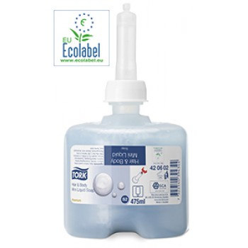 Jabón Tork Premium Mini Suave tipo líquido para cuerpo y cabello Jabón Tork Premium Mini Suave tipo líquido para cuerpo y cabello