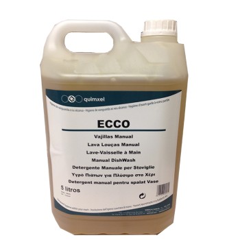 Detergente Lavavajillas Manual Quimxel Ecco envase de 5 Litros Detergente Lavavajillas Manual Quimxel Ecco envase de 5 Litros