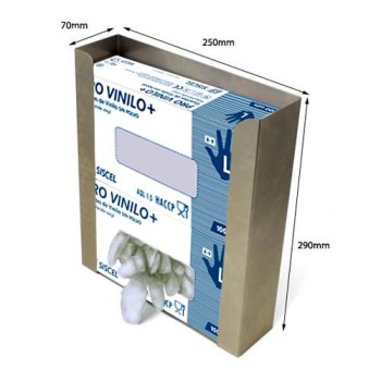 Dispensador mural para guantes 
