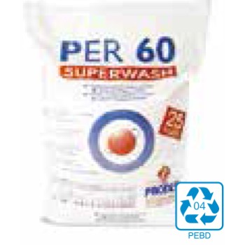 Detergente en polvo atomizado Proder Per60 Superwash Saco de 25Kg Detergente en polvo atomizado Proder Per60 Superwash Saco de 25Kg
